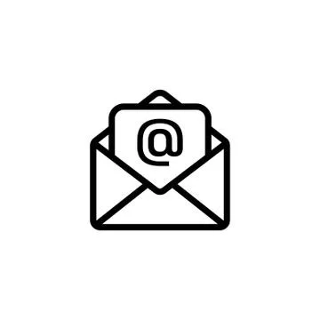 Email icon isolated. Vector envelope mail symbol. Vector EPS10 Stock Illustration