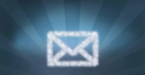 Email icon made of cloud texture Stock Photos