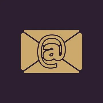 The email icon. Mail symbol Stock Illustration