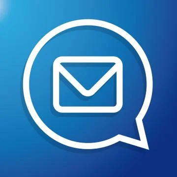 Email icon- Message symbol vector Stock Illustration