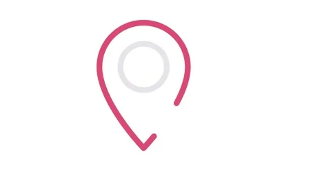 Email icon next to a map pin icon, symbolizing communication and location s.. Stock Footage 335011978