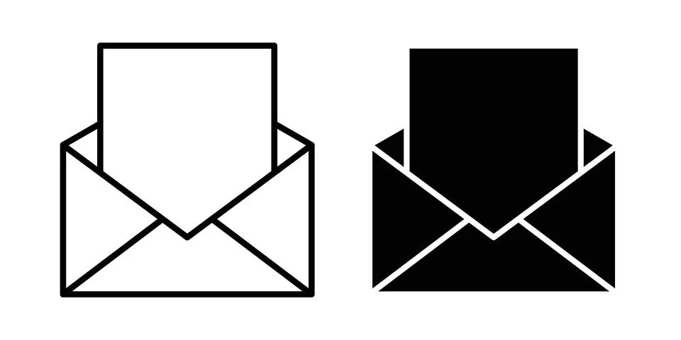Email icon or illustration vector symbols Illustrazione stock