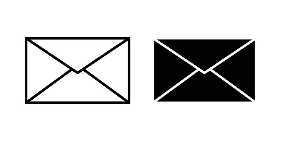 Email icon or illustration vector symbols Illustrazione stock