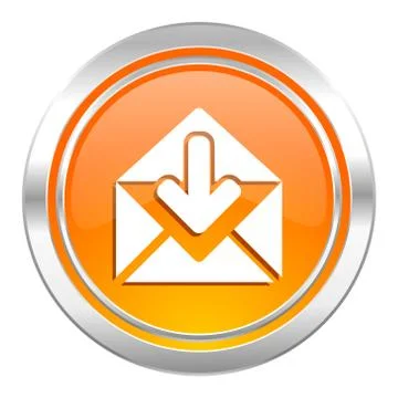 Email icon, post message sign. Stock Illustration