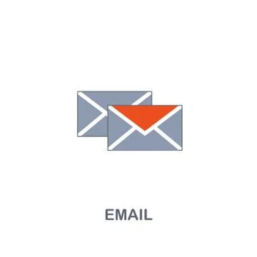 Email icon. Premium two colors style design from contact us icons collection Stock Illustration