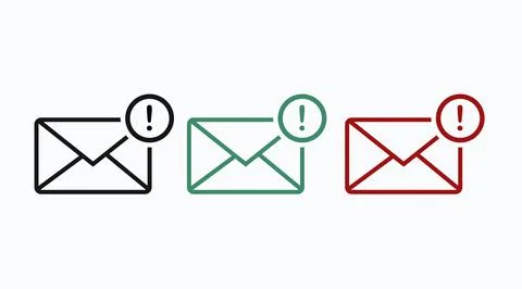 Email Icon Set. Stock Illustration