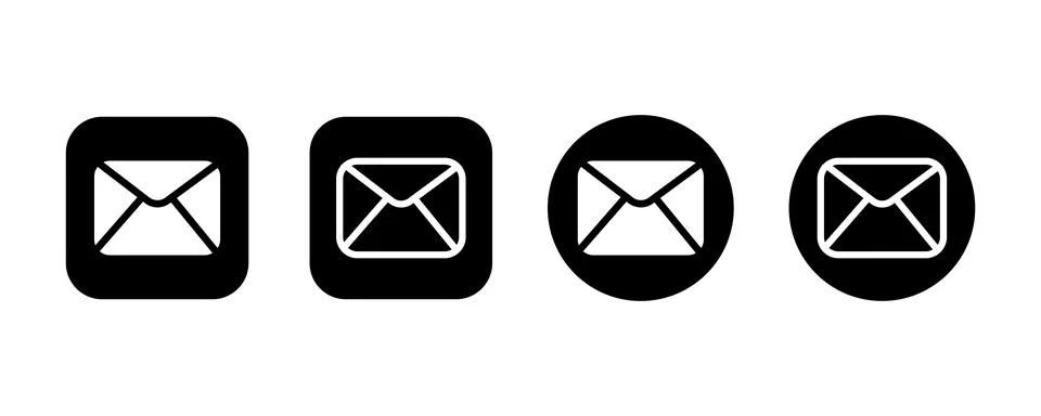 Email icon set vector illustration. Mail sign Stock Illustration