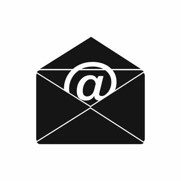 Email icon in simple style Stock Illustration