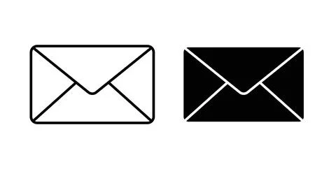 Email icon symbol. Flat Vector illustration Stock Illustration