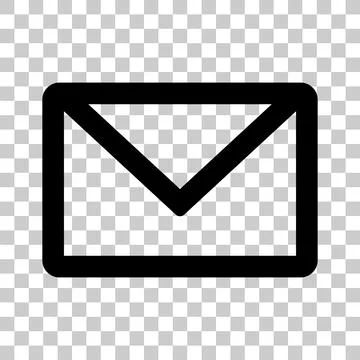 An email icon with a transparent background. Vector. Stock Illustration
