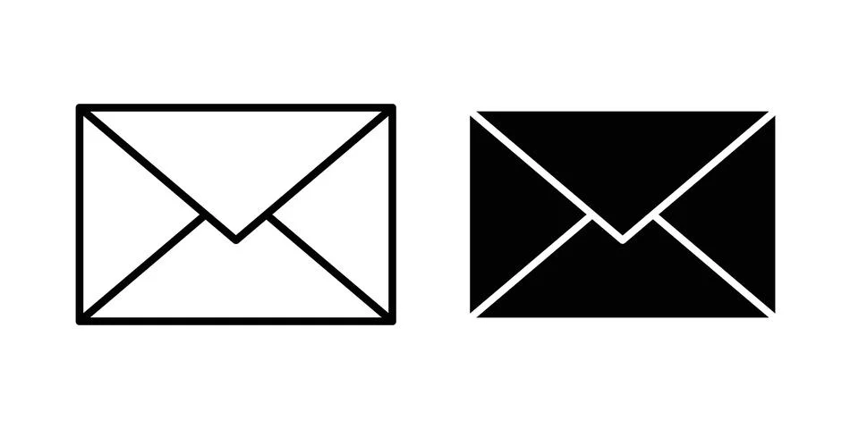 Email icon vector design illustrations Illustrazione stock