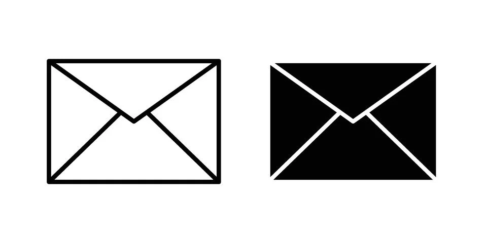 Email icon vector design illustrations Illustrazione stock