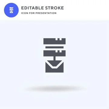 Email icon vector, filled flat sign, solid pictogram isolated on white, logo  Stock Illustration