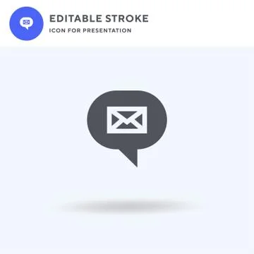 Email icon vector, filled flat sign, solid pictogram isolated on white, logo  Illustrazione stock