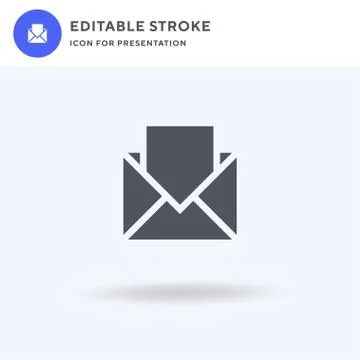 Email icon vector, filled flat sign, solid pictogram isolated on white, logo Stock Illustration