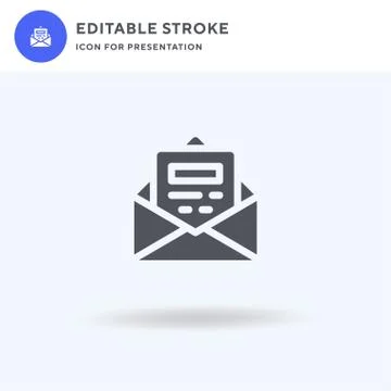 Email icon vector, filled flat sign, solid pictogram isolated on white, logo Stock Illustration