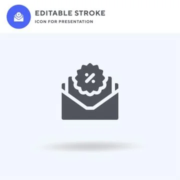 Email icon vector, filled flat sign, solid pictogram isolated on white, logo Stock Illustration