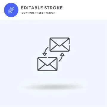 Email icon vector, filled flat sign, solid pictogram isolated on white, logo Stock Illustration