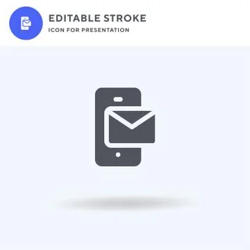 Email icon vector, filled flat sign, solid pictogram isolated on white, logo Stock Illustration