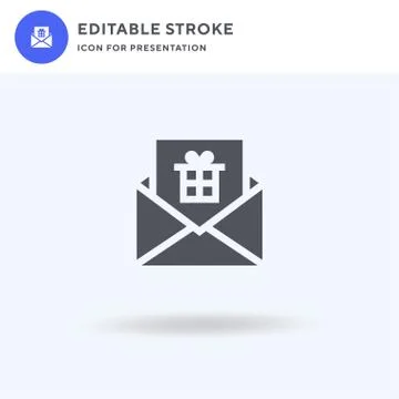 Email icon vector, filled flat sign, solid pictogram isolated on white, logo Stock Illustration