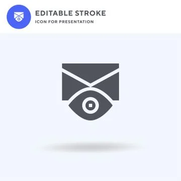 Email icon vector, filled flat sign, solid pictogram isolated on white, logo 스톡 일러스트