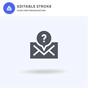 Email icon vector, filled flat sign, solid pictogram isolated on white, logo Stock Illustration