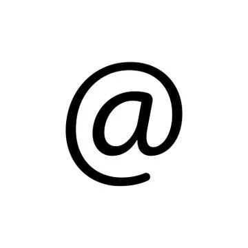 Email icon. Vector illustration black on white background Stock Illustration