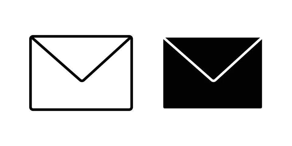 Email icon for web projects Stock Illustration