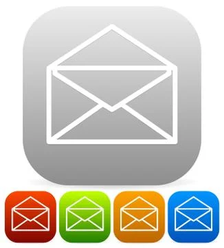 Email icons Illustrazione stock