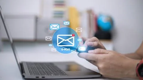 Email Inbox Electronic Communication Graphics Concept Stock Photos