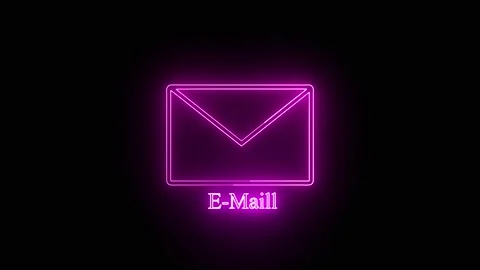 Email inbox icon with text message notification, Animated digital symbol an.. Stock Footage 332664223
