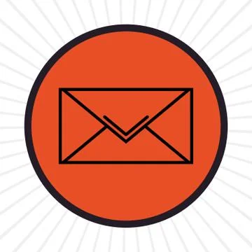 Email inline icon graphic 스톡 일러스트