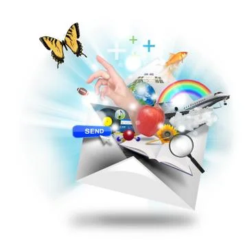 Email internet communication Stock Illustration