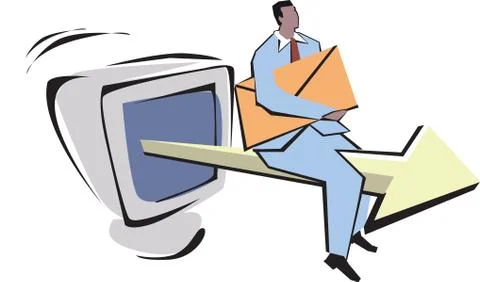 Email internet Illustrazione stock
