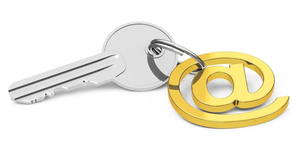 The email key Stock Illustration