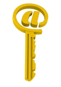 Email Key Stock Illustration