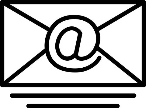 Email Line Icon Design Stock Illustration