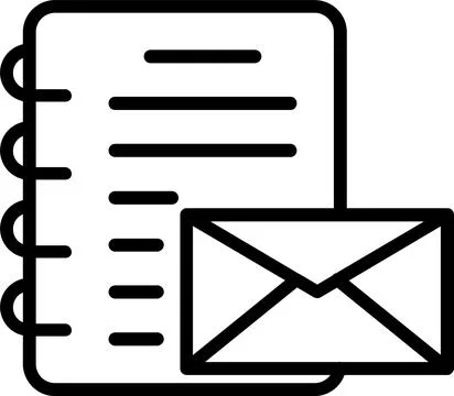 Email Line Icon Design Stock Illustration