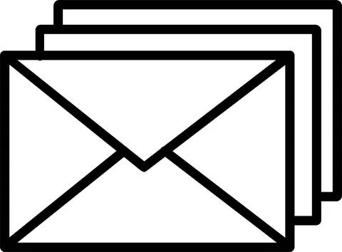 Email Line Icon Design Stock Illustration