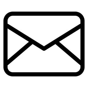 Email line icon vector illustration isolated on white background Stock Illustration