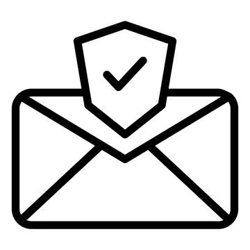 Email line icon vector illustration isolated on white background Stock Illustration