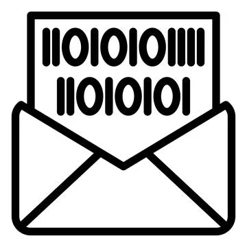 Email line icon vector illustration isolated on white background Stock Illustration