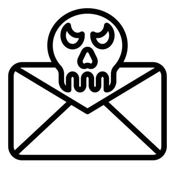 Email line icon vector illustration isolated on white background Illustrazione stock