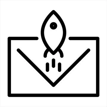 Email line icon vector illustration isolated on white background Stock Illustration