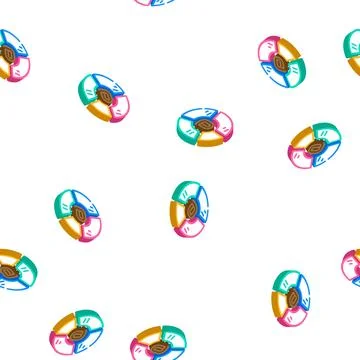 Email list segmentation isometric icon seamless pattern Stock Illustration