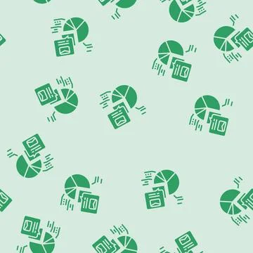 Email list segmentation marketing glyph seamless pattern Stock Illustration