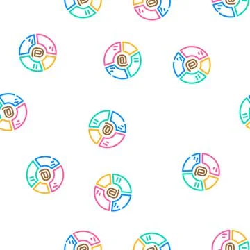 Email list segmentation vector seamless pattern イラスト素材