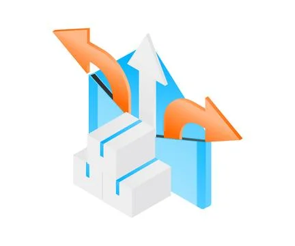 Email location delivery Stock Illustration