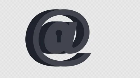 Email with a lock. Animation of cybersecurity. Cartoon Stock Footage 247171320