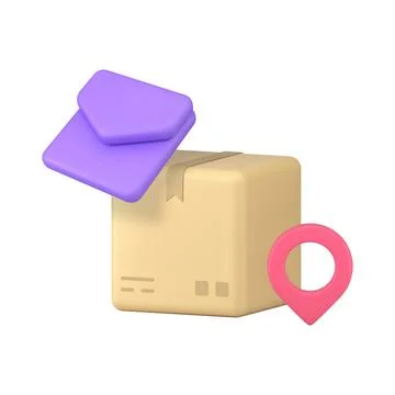 Email mail postal parcel cargo delivery logistic distribution service 3d ic.. Illustrazione stock